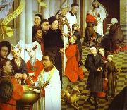 Rogier van der Weyden Sacraments Altarpiece oil painting reproduction